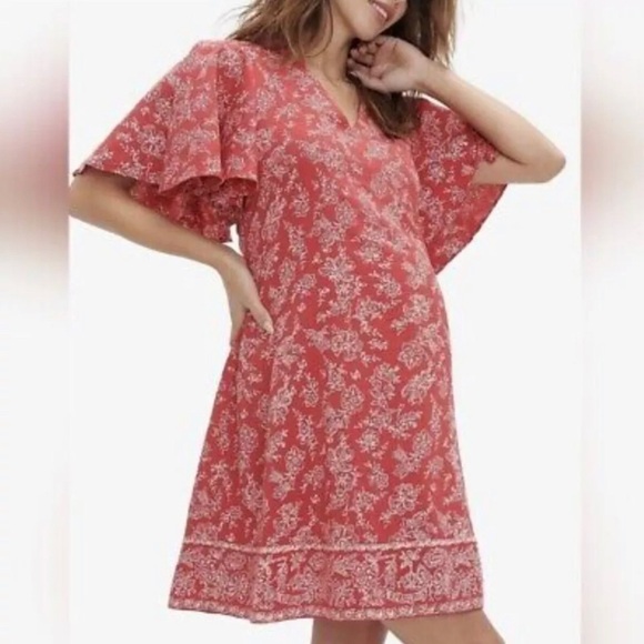 Hatch Collection Maternity | Grace Floral Flutter Sleeve Dress - Picture 1 of 5
